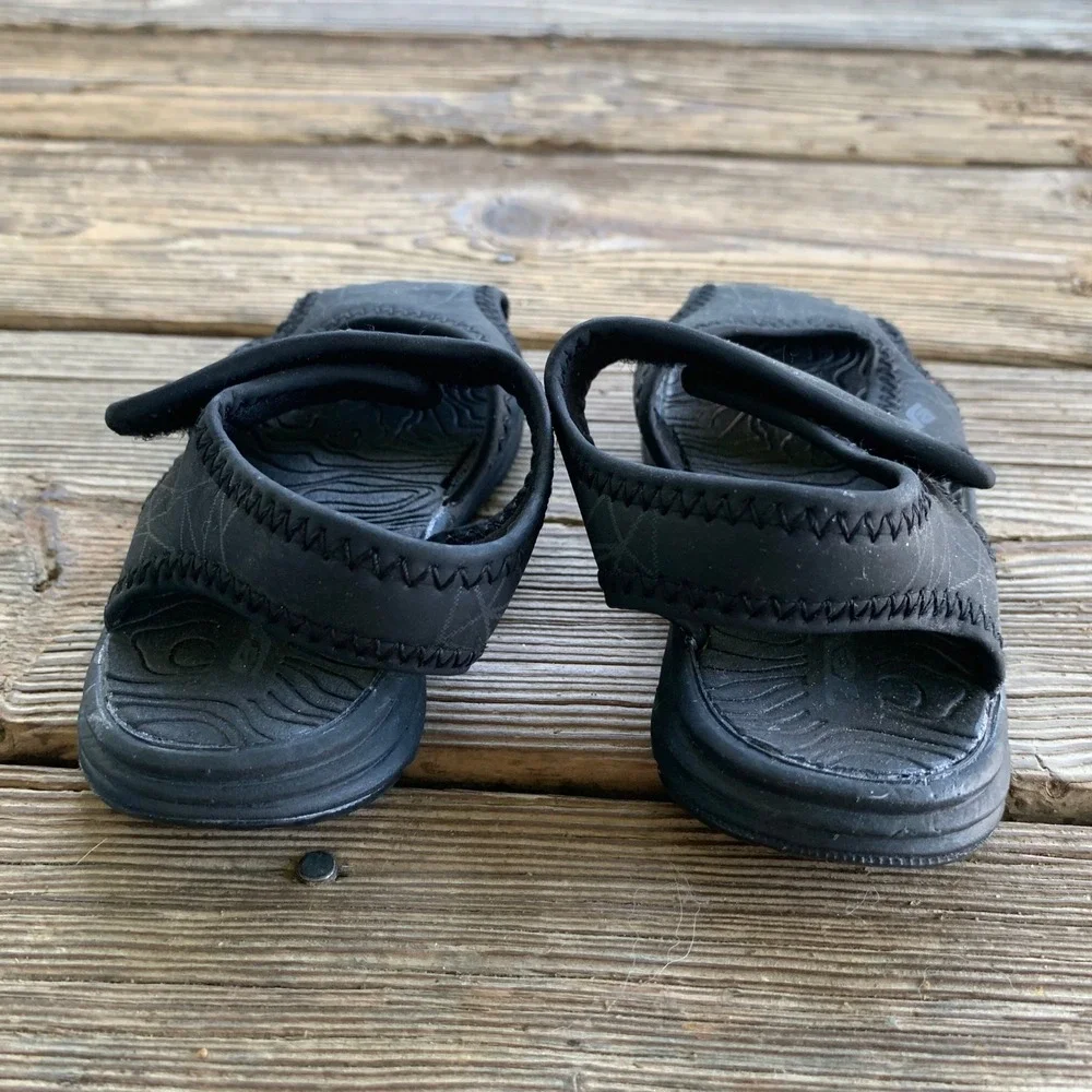 Teva Tidepool CT Water Sandals Baby Toddler Size 5 Black Geometric Closed Toe
